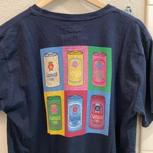 Natty Light warhol graphic tee
